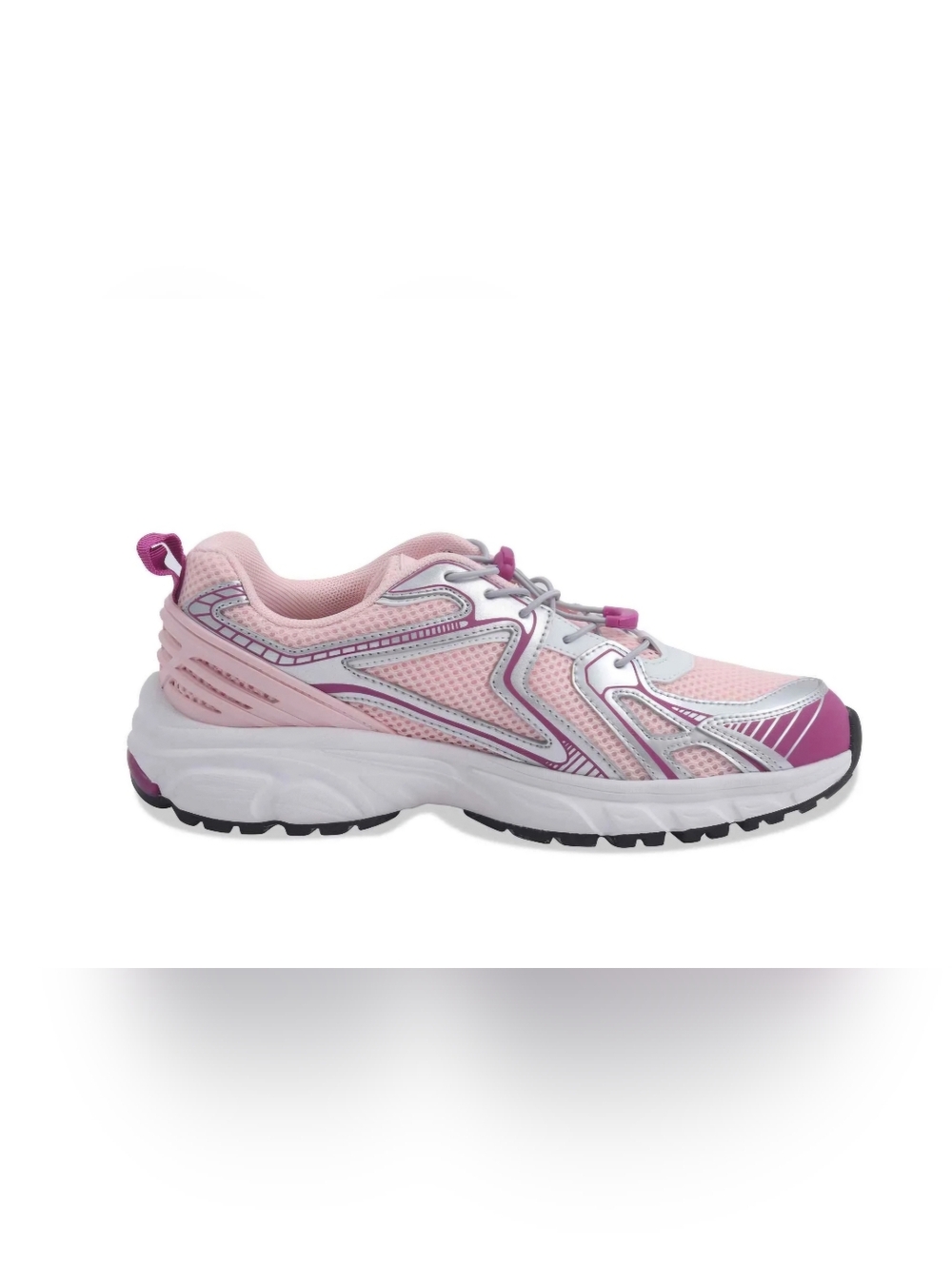 Avia Women's Sneakers Pink Purple Bungee Lace Running Shoes Size 6.5 NWT - Picture 3 of 6